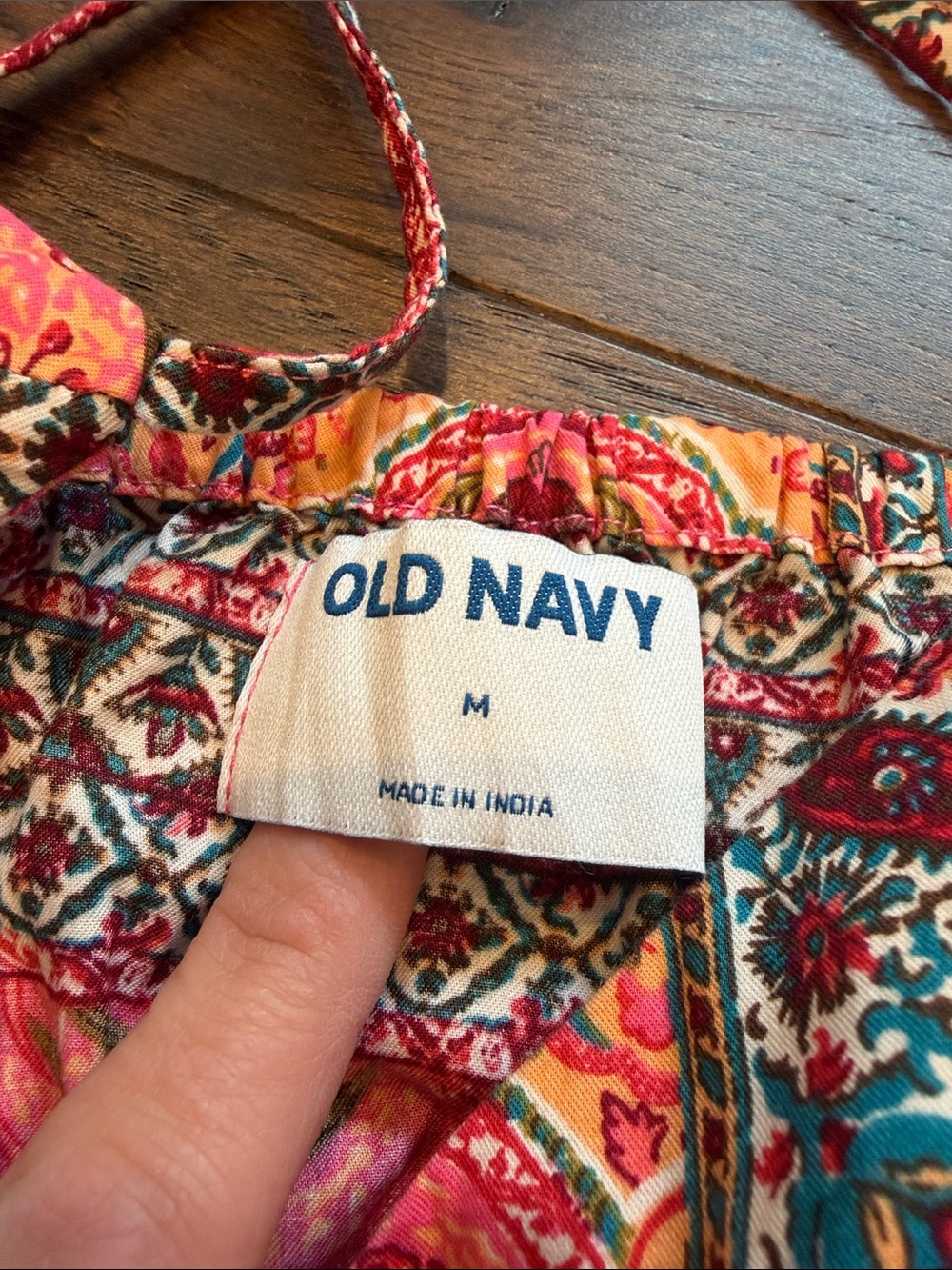 Old Navy Waist Defined Midi Tank Dress Medium in Pink Paisley - C1-304 - Picture 3 of 9